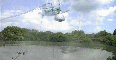 The Arecibo radio telescope